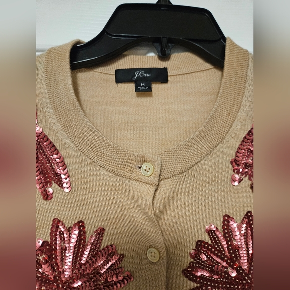 J Crew Sequin Cardigan Like New Worn Once Medium - Picture 2 of 4